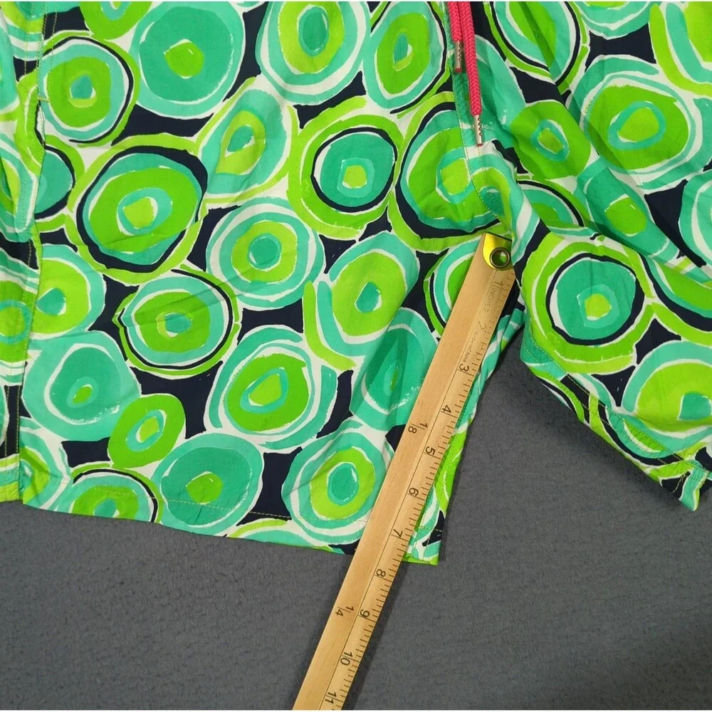 Seaward & Stearn Swim Trunks Men's XL Green Abstract Mesh Lined Drawstrings
